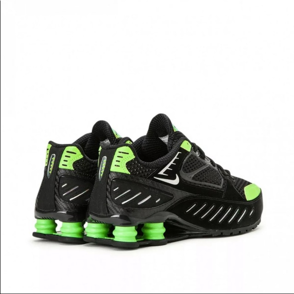 NWB! Nike Shox Enigma SP Black Lime Blast Sneakers - Picture 13 of 15